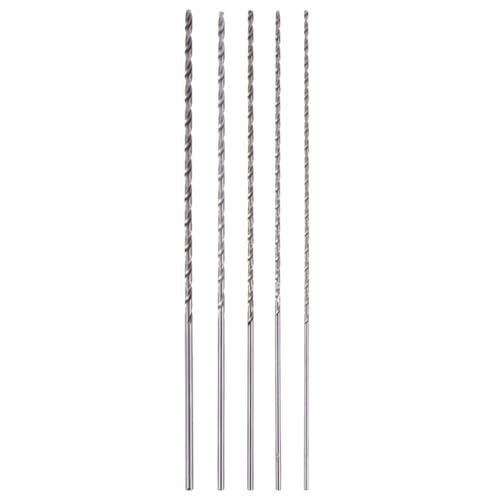 WATIIFUFU 5 Stück Teiliges Extra Langes Bohrer set Hss titan Beschichtet besonders Verschleißfest mit Schnellwechselkegel für Metallbearbeitung Effizient und Langlebig Bohrerdurchmesser von WATIIFUFU