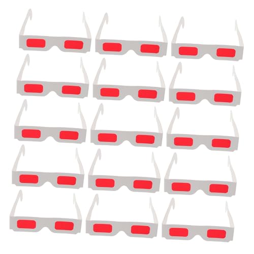 WATIIFUFU 50 Stück Brillen für Rote Gläser aus Leicht und Bequem für Filme Zuhause Valentinstag Partyaccessoires und Klassenzimmer Belohnungen von WATIIFUFU