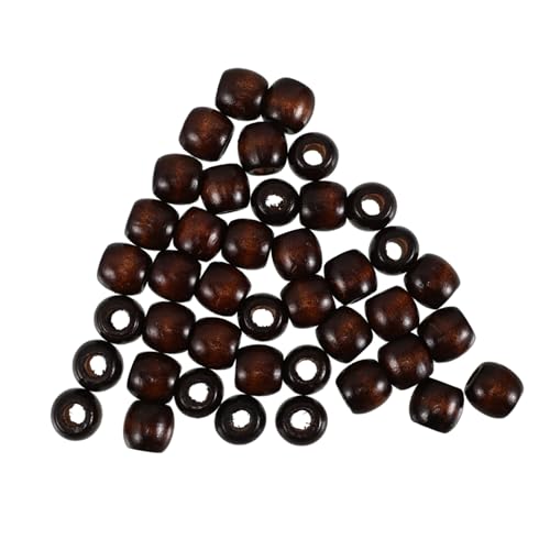 WATIIFUFU 50 Stück Natürliche Holz Rondelle Perlen Glatt Polierte Abacus Spacer Beads für Schmuckherstellung Armbänder Halsketten DIY Bastelprojekte von WATIIFUFU