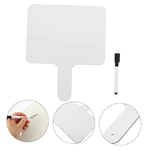 WATIIFUFU Doppelseitiges Whiteboard Paddle Wiederbeschreibbares Handheld Dry Erase Board mit Glatter Oberfläche Komfortabler Griff für Klassenzimmer Voting Punktetafel Teiliges WATIIFUFU Doppelseitiges Whiteboard Paddle Wiederbeschreibbares Handheld Dry Erase Board mit Glatter Oberfläche Komfortabler Griff für Klassenzimmer Voting Punktetafel Teiliges von WATIIFUFU