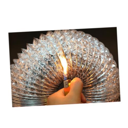 WATIIFUFU Hochtemperaturbeständiger Langer Dicker Aluminiumfolie Abluftschlauch Durchmesser Flexibler Lüftungsschlauch für Hvac Küchen Badlüftung Feuerfeste -zuluftrohrlösung von WATIIFUFU