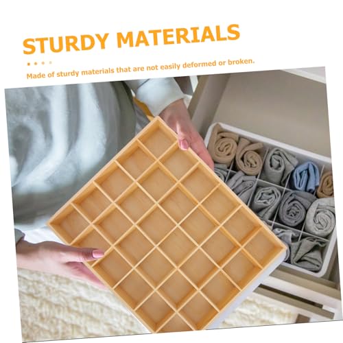 WATIIFUFU Holzschmuck Organizer mit Fächern Langlebiges Schmucktablett für Halsketten Armbänder Ohrringe Vielseitige Aufbewahrungsbox für Kommoden Praktischer Schmuckhalter aus Holz von WATIIFUFU