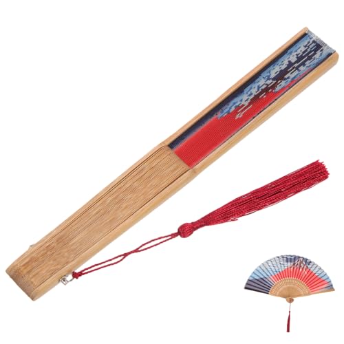 WATIIFUFU Japanischer Faltbarer Handfächer aus Robuster Holzstruktur und Feiner Seide Langlebiger Eleganter Damen Faltfächer für Sommer Party Cosplay und Dekoration Handgefertigt WATIIFUFU Japanischer Faltbarer Handfächer aus Robuster Holzstruktur und Feiner Seide Langlebiger Eleganter Damen Faltfächer für Sommer Party Cosplay und Dekoration Handgefertigt von WATIIFUFU