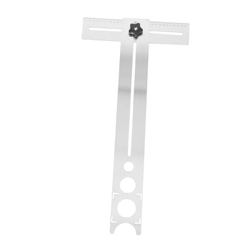 WATIIFUFU Multifunktionaler Fliesenloch Locator mit Universalmaßstab Dickes Edelstahl Lineal für Präzises Bohren von Keramik und Metallfliesen Langlebiges Fliesenzubehör für Exakte WATIIFUFU Multifunktionaler Fliesenloch Locator mit Universalmaßstab Dickes Edelstahl Lineal für Präzises Bohren von Keramik und Metallfliesen Langlebiges Fliesenzubehör für Exakte von WATIIFUFU