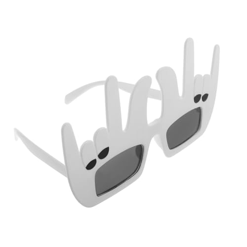 WATIIFUFU Party Fingers Brille Lustige Geburtstags-photo-requisite Leicht Tragbar Stilvolle Rock-love-you Design Für Partydekoration Selfie Accessoire von WATIIFUFU
