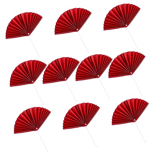 WATIIFUFU Teiliges Rote Papierfächer Cake Picks und Toppers für Geburtstagsfeiern Tortendekoration für Unvergessliche und Festliche WATIIFUFU Teiliges Rote Papierfächer Cake Picks und Toppers für Geburtstagsfeiern Tortendekoration für Unvergessliche und Festliche von WATIIFUFU