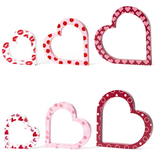 WATINC 3 Stück Herz-Holzschilder, süße Liebe, Tischdekoration, Valentinstags-Holz-Tischdekoration, Valentinstag, Hochzeit, Jahrestag, Party, Tablett für Valentinstag, Zuhause, Küche, Schlafzimmer WATINC 3 Stück Herz-Holzschilder, süße Liebe, Tischdekoration, Valentinstags-Holz-Tischdekoration, Valentinstag, Hochzeit, Jahrestag, Party, Tablett für Valentinstag, Zuhause, Küche, Schlafzimmer von WATINC