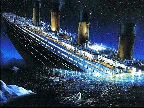 Watyw Diy 5D Diamond Painting Full Drill Groß Diamant Stickerei Kreuzstich Titanic Handarbeiten Diamant Mosaik Diamant Eingefügt Malerei Dekor ohne Rahmen 50x60cm Watyw Diy 5D Diamond Painting Full Drill Groß Diamant Stickerei Kreuzstich Titanic Handarbeiten Diamant Mosaik Diamant Eingefügt Malerei Dekor ohne Rahmen 50x60cm von WATYW