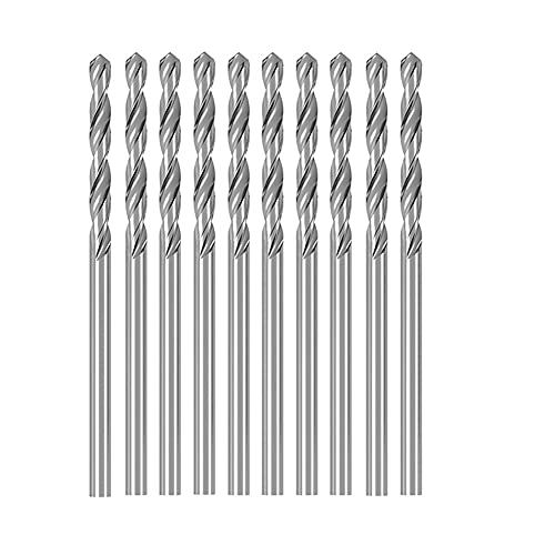 Bohrer, Schnellarbeitsstahl 6542, Spiralbohrer for Metall und Edelstahl, 10 Stück, Durchmesser 3,5–4,5 mm(4.5mmx80mm) von WAWPU