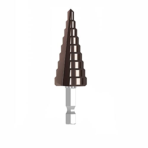 HSS-Kegel-Stufenbohrer mit Kobaltbeschichtung for Metall, Holz und Kunststoffplatten(9 steps (4mm To 20mm)) von WAWPU