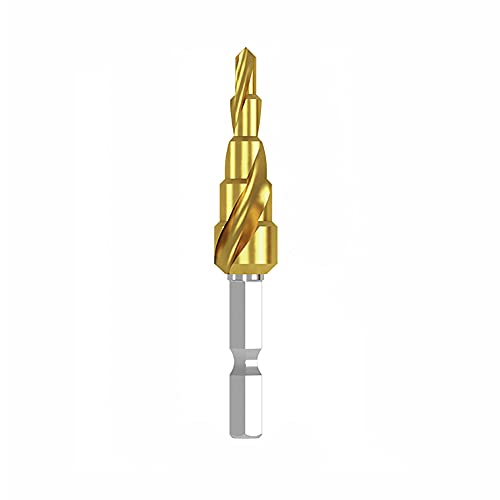 HSS-Stufenbohrer 4241 Bohrer Metallloch Elektrowerkzeuge 1 Stück(5 steps (4mm To 12mm)) von WAWPU