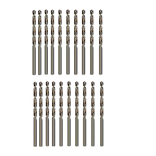 M35 Spiralbohrer, Kobaltbohrer, geeignet for Bohren in Hartmetall, Edelstahl, 20 Stück, Durchmesser: 1 mm, 1,5 mm(Diameter: 1.5mm) von WAWPU