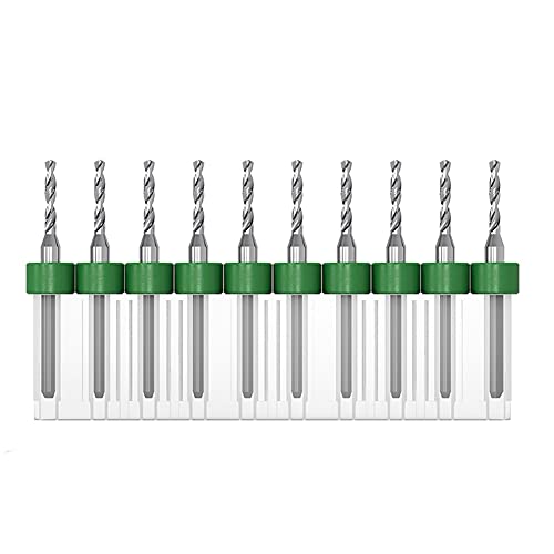 PCB-Bohrer, Wolframkarbid, Rotationswerkzeug, Schmuck, CNC-Gravur, Leiterplatte, Mikrobohrer, 10 Stück, Durchmesser 1,55 mm - 1,95 mm(Diameter 1.85mm) von WAWPU
