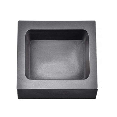 Quadratische Graphitformen, Barren, Gold-Silber-Formgusstiegel for Schmelzen und Raffinieren, Fassungsvermögen: Gold 114 g 250 g(Gold250gSilver108g) von WAWPU