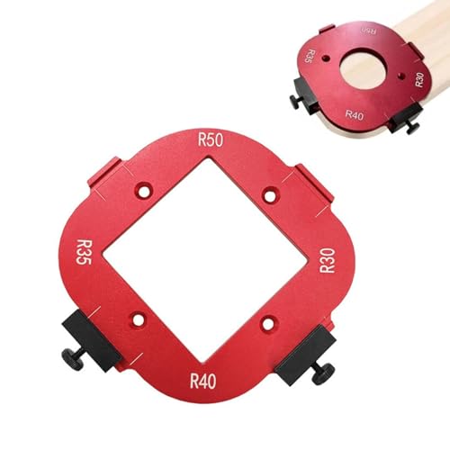 WAXCMXYH 4-in-1 Bogenwinkel-Positionierungsschablone, Eckradiusvorrichtung, Fräserschablone, Aluminiumlegierung, Positionierungs-Bit, Vorrichtung für Holzbearbeitung für Schneidemaschine WAXCMXYH 4-in-1 Bogenwinkel-Positionierungsschablone, Eckradiusvorrichtung, Fräserschablone, Aluminiumlegierung, Positionierungs-Bit, Vorrichtung für Holzbearbeitung für Schneidemaschine von WAXCMXYH