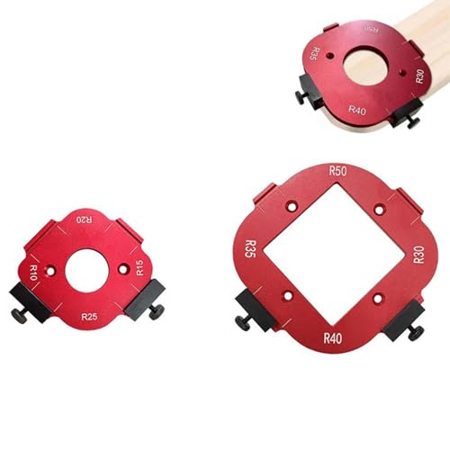 WAXCMXYH 4-in-1 Bogenwinkel-Positionierungsschablone, Eckradiusvorrichtung, Fräserschablone, Aluminiumlegierung, Positionierungs-Bit, Vorrichtung für Holzbearbeitung für Schneidemaschine WAXCMXYH 4-in-1 Bogenwinkel-Positionierungsschablone, Eckradiusvorrichtung, Fräserschablone, Aluminiumlegierung, Positionierungs-Bit, Vorrichtung für Holzbearbeitung für Schneidemaschine von WAXCMXYH
