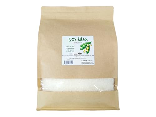 WAXIM Sojawachs 2.500 g in perlen. Für ökologisch Kerzen und Naturkosmetik. von WAXIM