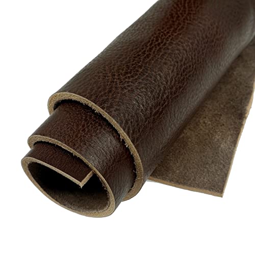 3,5 mm dickes pflanzlich gegerbtes Vollnarbenleder Rindsleder Vorgeschnittene Stücke Werkzeugleder für Werkzeugbau, Schnitzen, Formen, Färben (braun (4,5 mm), 30cm x 120cm) von WAYNE'S DOG
