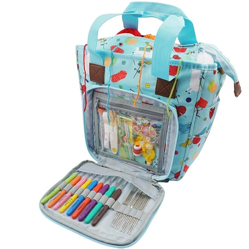 WAZAIGUR Häkelset für Anfänger, Häkelset, sorgfältig entworfene Häkelsets enthalten Garn und Tasche, 9 Größen ergonomische Häkelnadeln und 2–6 mm, 12 Spitzenstahlnadeln in 12 Größen 0,6–1,9 mm, viel WAZAIGUR Häkelset für Anfänger, Häkelset, sorgfältig entworfene Häkelsets enthalten Garn und Tasche, 9 Größen ergonomische Häkelnadeln und 2–6 mm, 12 Spitzenstahlnadeln in 12 Größen 0,6–1,9 mm, viel von WAZAIGUR