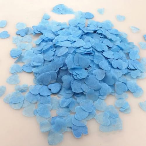 WAZUBC Herz-Konfetti, 10000 Stück, biologisch abbaubar, herzförmiges Papier für Hochzeit, Blau WAZUBC Herz-Konfetti, 10000 Stück, biologisch abbaubar, herzförmiges Papier für Hochzeit, Blau von WAZUBC