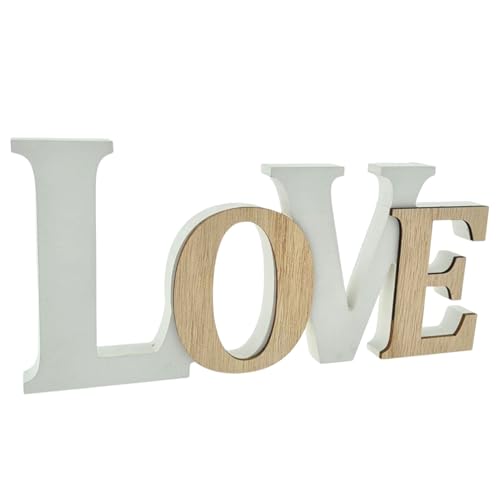 WB wohn trends Deko-Schriftzug Wort Love, Holz-Buchstaben, weiß beige, Deko-Figur, 23,5x11,5x2cm WB wohn trends Deko-Schriftzug Wort Love, Holz-Buchstaben, weiß beige, Deko-Figur, 23,5x11,5x2cm von WB wohn trends