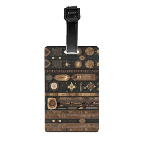Gepäckanhänger im Bohemian-Stil, 8,4 x 5,3 cm, abnehmbarer Reiseanhänger für Privatsphäre Gepäckanhänger im Bohemian-Stil, 8,4 x 5,3 cm, abnehmbarer Reiseanhänger für Privatsphäre von WBQLSL