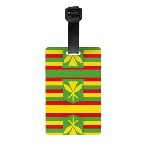 Gepäckanhänger mit Hawaii-Flagge, abnehmbar, 8,4 x 5,3 cm Gepäckanhänger mit Hawaii-Flagge, abnehmbar, 8,4 x 5,3 cm von WBQLSL