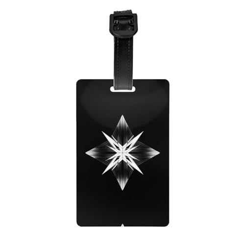 Gepäckanhänger mit Kordelmuster, 8,4 x 5,3 cm, abnehmbarer Reiseanhänger für Privatsphäre Gepäckanhänger mit Kordelmuster, 8,4 x 5,3 cm, abnehmbarer Reiseanhänger für Privatsphäre von WBQLSL