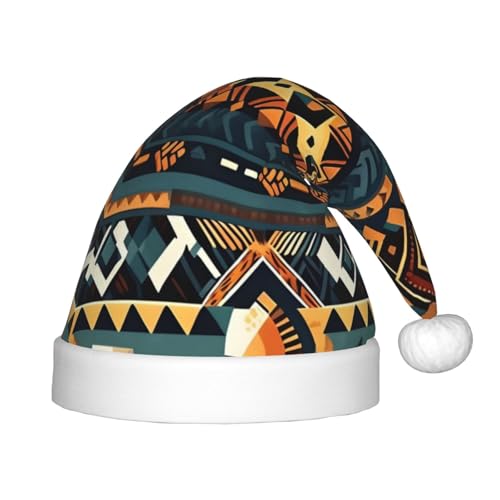 WBQLSL African Tribal Ethnic Texture Kindermode Weihnachtsmützen Weihnachten Event Bühnenaufführung Urlaub Party Szene Neujahr Party Kinderhüte von WBQLSL