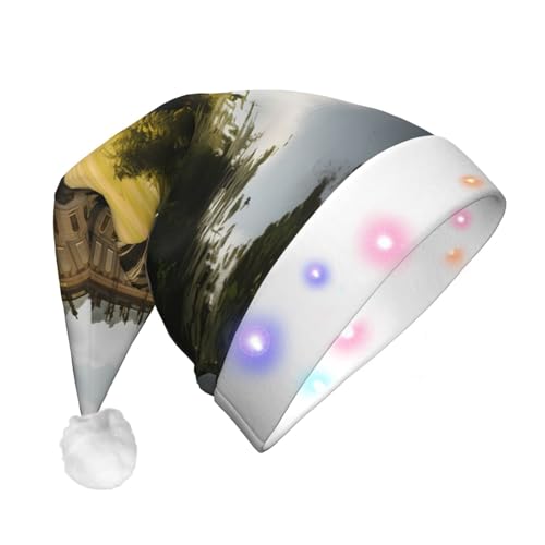 WBQLSL Chatsworth Estate Weihnachtsmannmütze mit LED-Licht, Unisex, Weihnachten, Neujahr, Erwachsene, Plüsch, Neujahrsgeschenk, Party-Geschenk WBQLSL Chatsworth Estate Weihnachtsmannmütze mit LED-Licht, Unisex, Weihnachten, Neujahr, Erwachsene, Plüsch, Neujahrsgeschenk, Party-Geschenk von WBQLSL