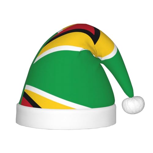 WBQLSL Flagge von Guyana Kindermode Weihnachtsmützen Weihnachten Event Bühnenaufführung Urlaub Party Szene Neujahr Party Kinderhüte von WBQLSL