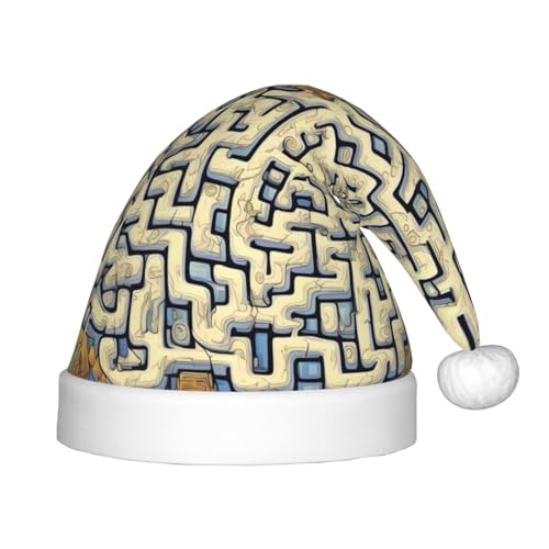 WBQLSL Labyrinth Schatzkarte Kinder Urlaub Weihnachtsmützen Weihnachten Event Bühnenaufführung Urlaub Party Szene Neujahr Party Mode Kinderhüte WBQLSL Labyrinth Schatzkarte Kinder Urlaub Weihnachtsmützen Weihnachten Event Bühnenaufführung Urlaub Party Szene Neujahr Party Mode Kinderhüte von WBQLSL