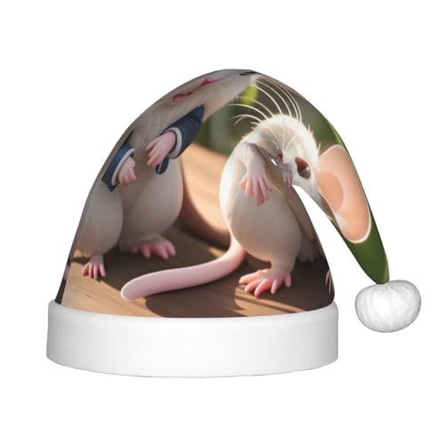 WBQLSL Mutter und Kind Ratten Kinder Urlaub Weihnachtsmützen Weihnachten Event Bühnenaufführung Urlaub Party Szene Neujahr Party Mode Kinderhüte von WBQLSL