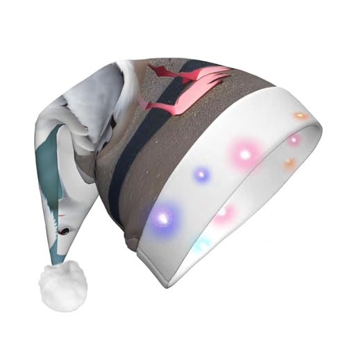 WBQLSL Niedliche Möwenmütze mit LED-Licht, Weihnachtsmannmütze, Unisex, Weihnachten, Neujahr, Erwachsene, Plüsch, Neujahr, Weihnachten, Party, Geschenk WBQLSL Niedliche Möwenmütze mit LED-Licht, Weihnachtsmannmütze, Unisex, Weihnachten, Neujahr, Erwachsene, Plüsch, Neujahr, Weihnachten, Party, Geschenk von WBQLSL
