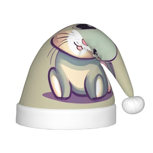WBQLSL Niedliche kleine Häschen Kinder Urlaub Weihnachtsmützen Weihnachten Event Bühnenaufführung Urlaub Party Szene Neujahr Party Mode Kinderhüte von WBQLSL
