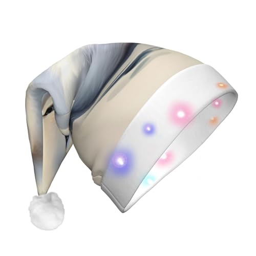 WBQLSL Niedlicher kleiner Schwan Weihnachtsmannmütze mit LED-Licht, Unisex, Weihnachten, Neujahr, Erwachsene, Plüsch, Neujahrsgeschenk, Party-Geschenk WBQLSL Niedlicher kleiner Schwan Weihnachtsmannmütze mit LED-Licht, Unisex, Weihnachten, Neujahr, Erwachsene, Plüsch, Neujahrsgeschenk, Party-Geschenk von WBQLSL