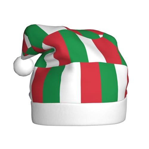WBQLSL Nikolaushut für Erwachsene, Plüsch, italienische Flagge, 40 cm hoch WBQLSL Nikolaushut für Erwachsene, Plüsch, italienische Flagge, 40 cm hoch von WBQLSL