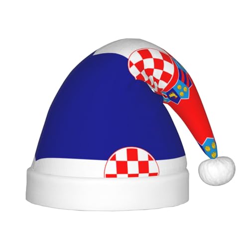 WBQLSL Republik Kroatien Flagge Kindermode Weihnachtsmützen Weihnachten Event Bühnenaufführung Urlaub Party Szene Neujahr Party Kinderhüte von WBQLSL