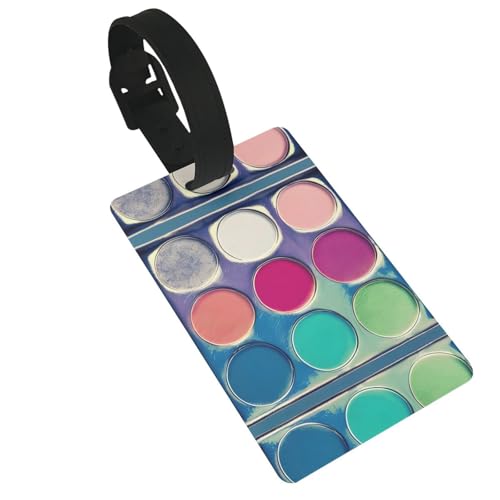 WBQLSL Runde Gepäckanhänger mit Farbpalette, stilvolle und langlebige Anhänger für personalisierte Rucksack- und Gepäckanhänger WBQLSL Runde Gepäckanhänger mit Farbpalette, stilvolle und langlebige Anhänger für personalisierte Rucksack- und Gepäckanhänger von WBQLSL