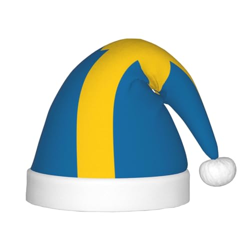 WBQLSL Schwedische Flagge Kindermode Weihnachtsmützen Weihnachten Event Bühnenaufführung Urlaub Party Szene Neujahr Party Kinderhüte WBQLSL Schwedische Flagge Kindermode Weihnachtsmützen Weihnachten Event Bühnenaufführung Urlaub Party Szene Neujahr Party Kinderhüte von WBQLSL