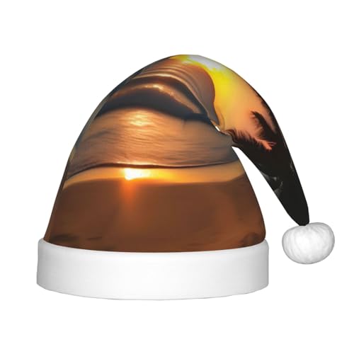WBQLSL Sonnenuntergang Strand Kindermode Weihnachtsmützen Weihnachten Event Bühnenaufführung Urlaub Party Szene Neujahr Party Kinderhüte WBQLSL Sonnenuntergang Strand Kindermode Weihnachtsmützen Weihnachten Event Bühnenaufführung Urlaub Party Szene Neujahr Party Kinderhüte von WBQLSL