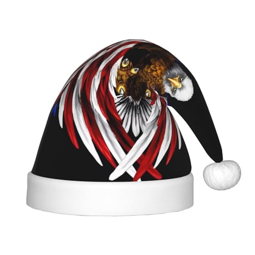 WBQLSL USA-Flagge Patriotischer Adler Kinder Urlaub Weihnachtsmützen Weihnachten Event Bühnenaufführung Urlaub Party Szene Neujahr Party Mode Kinderhüte WBQLSL USA-Flagge Patriotischer Adler Kinder Urlaub Weihnachtsmützen Weihnachten Event Bühnenaufführung Urlaub Party Szene Neujahr Party Mode Kinderhüte von WBQLSL