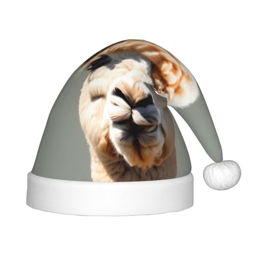 WBQLSL Weihnachtsfeierhüte, Weihnachts- und Neujahrsveranstaltung Bühnenauftritte und andere Feiertagsparty-Szenen, Alpaka Avatar Kinder Weihnachtsmützen von WBQLSL