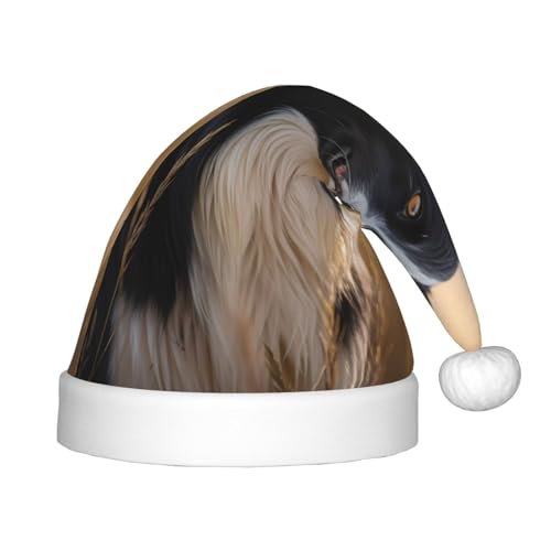 WBQLSL Weihnachtsfeierhüte, Weihnachts- und Neujahrsveranstaltung Bühnenauftritte und andere Feiertagsparty-Szenen, Border Collie Kinder Weihnachtsmützen von WBQLSL