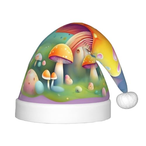 WBQLSL Weihnachtsfeierhüte, Weihnachts- und Neujahrsveranstaltung Bühnenauftritte und andere Feiertagsparty-Szenen, Fantasy Dream Mushroom Kinder Weihnachtsmützen von WBQLSL