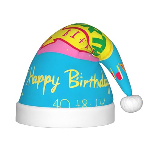 WBQLSL Weihnachtsfeierhüte, Weihnachts- und Neujahrsveranstaltung Bühnenauftritte und andere Feiertagsparty-Szenen, Happy Birthday Balloon Kinder Weihnachtsmützen von WBQLSL