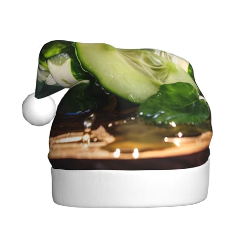 WBQLSL Weihnachtsmütze für Erwachsene, Weihnachtsmannmütze, Gurken, Plüsch, Weihnachtsmannmütze, Weihnachten, Neujahr, Party, Uni, dekorativer Hut WBQLSL Weihnachtsmütze für Erwachsene, Weihnachtsmannmütze, Gurken, Plüsch, Weihnachtsmannmütze, Weihnachten, Neujahr, Party, Uni, dekorativer Hut von WBQLSL