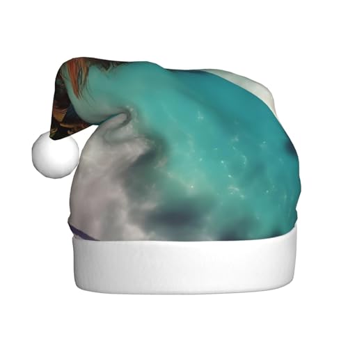 WBQLSL Weihnachtsmütze für Erwachsene, Weihnachtsmannmütze, Karibikinseln, Plüsch, Weihnachtsmannmütze, Weihnachten, Neujahr, Party, Uni, dekorativer Hut WBQLSL Weihnachtsmütze für Erwachsene, Weihnachtsmannmütze, Karibikinseln, Plüsch, Weihnachtsmannmütze, Weihnachten, Neujahr, Party, Uni, dekorativer Hut von WBQLSL