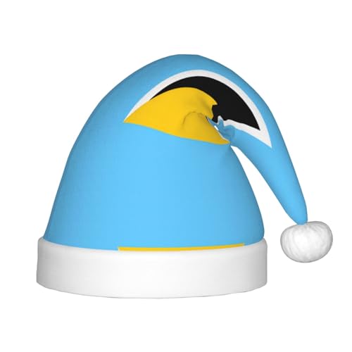 WBQLSL Weihnachtsparty-Hüte, Weihnachts- und Neujahrsveranstaltungen, Bühnenauftritte und andere Feiertagsparty-Szenen, Flagge der Heiligen Lucia Kinder-Weihnachtsmützen von WBQLSL