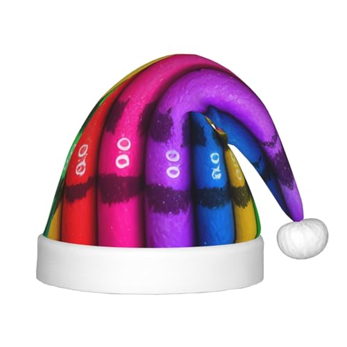 WBQLSL Weihnachtsparty-Hüte, Weihnachts- und Neujahrsveranstaltungen, Bühnenauftritte und andere Feiertagsparty-Szenen, farbige Buntstifte, Kinder-Weihnachtsmützen von WBQLSL